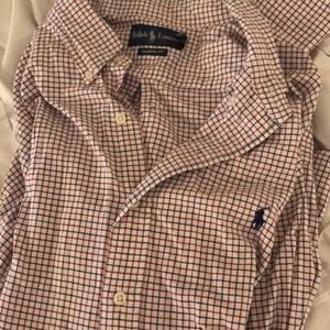 Long sleeve Ralph Lauren button down shirt.